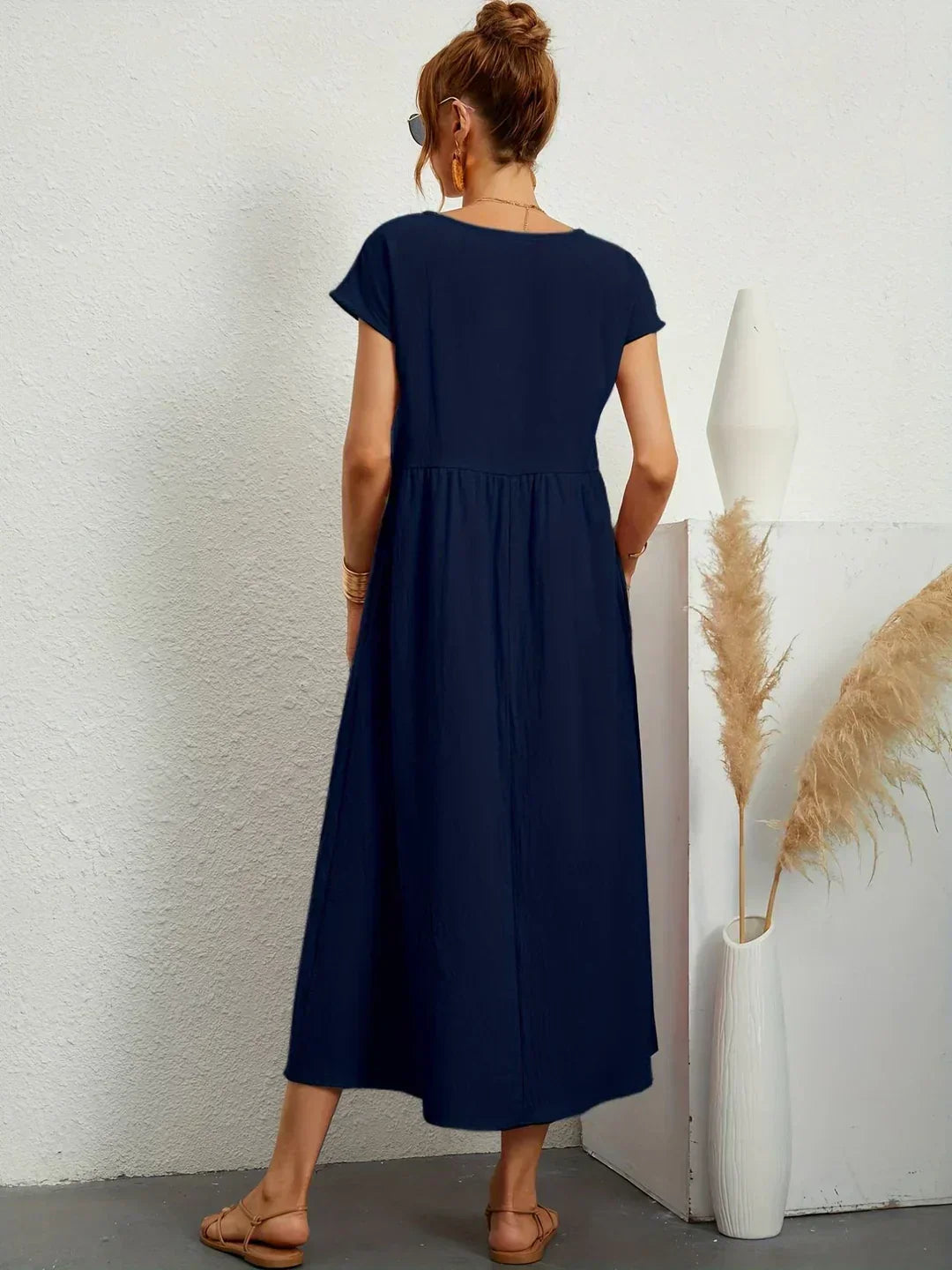 Gabriela™ | Robe Midi Fluide à l'Élégance Intemporelle