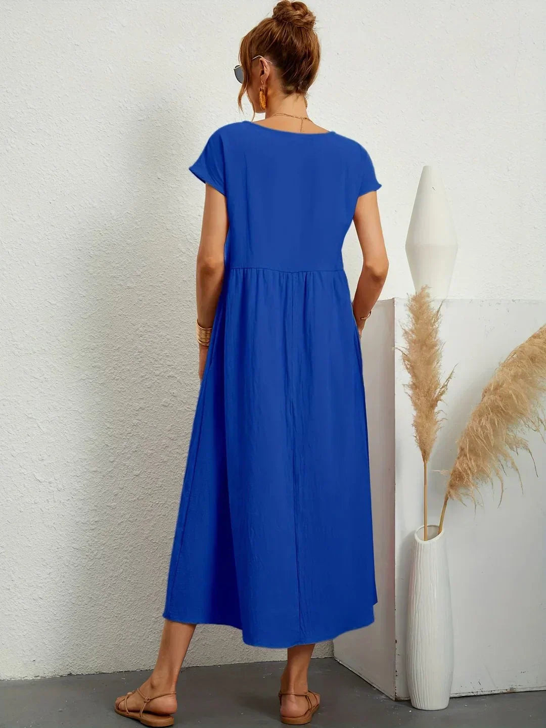 Gabriela™ | Robe Midi Fluide à l'Élégance Intemporelle