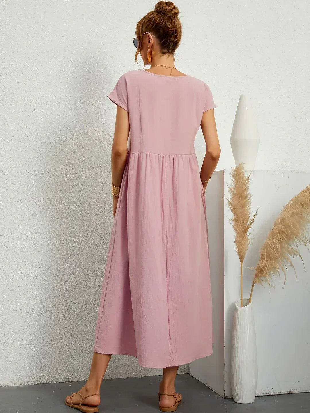 Gabriela™ | Robe Midi Fluide à l'Élégance Intemporelle