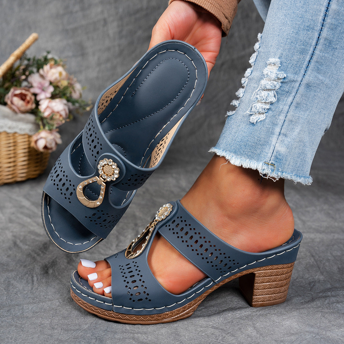 Isabella | Sandales Orthopédiques Confortables à Talon Haut