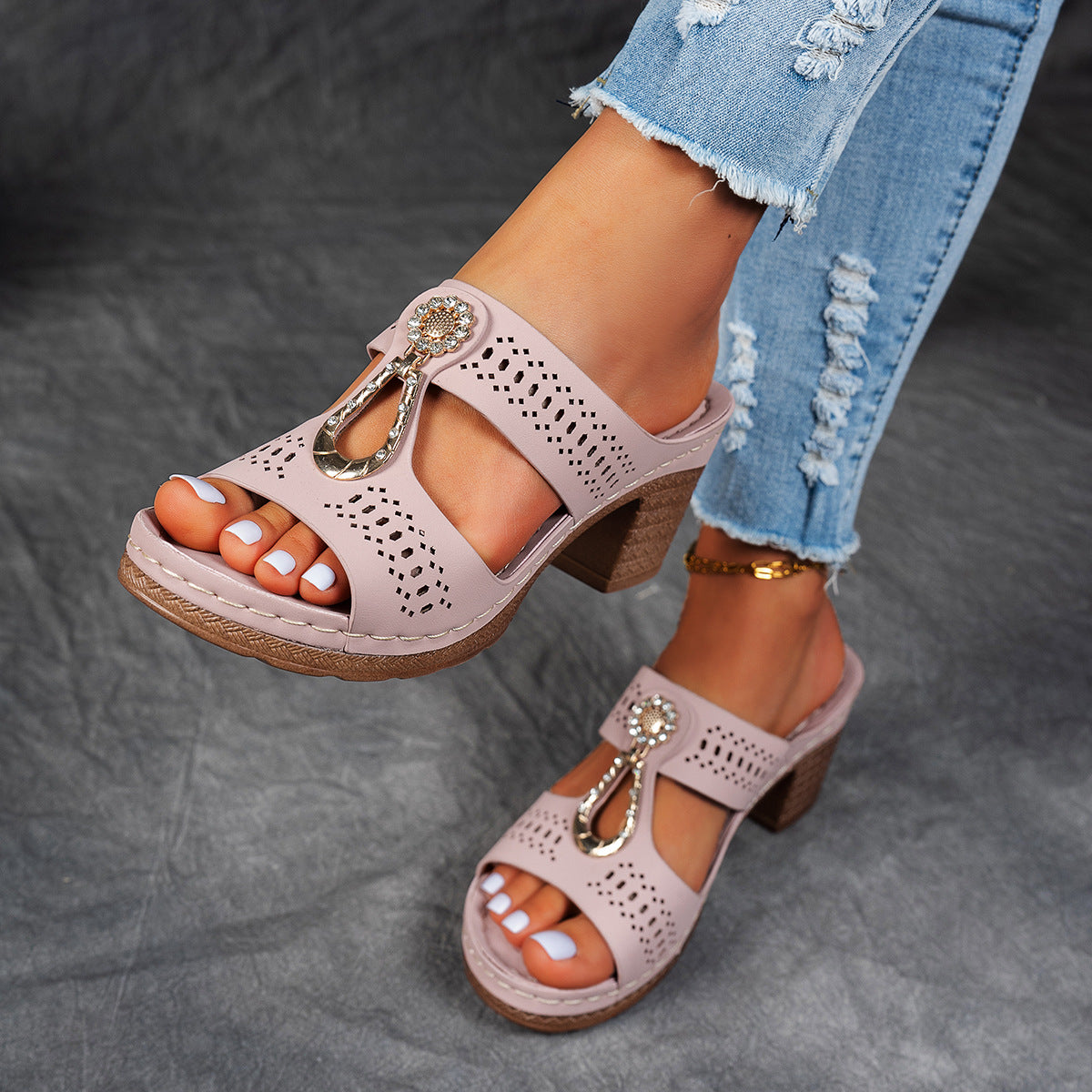 Isabella | Sandales Orthopédiques Confortables à Talon Haut