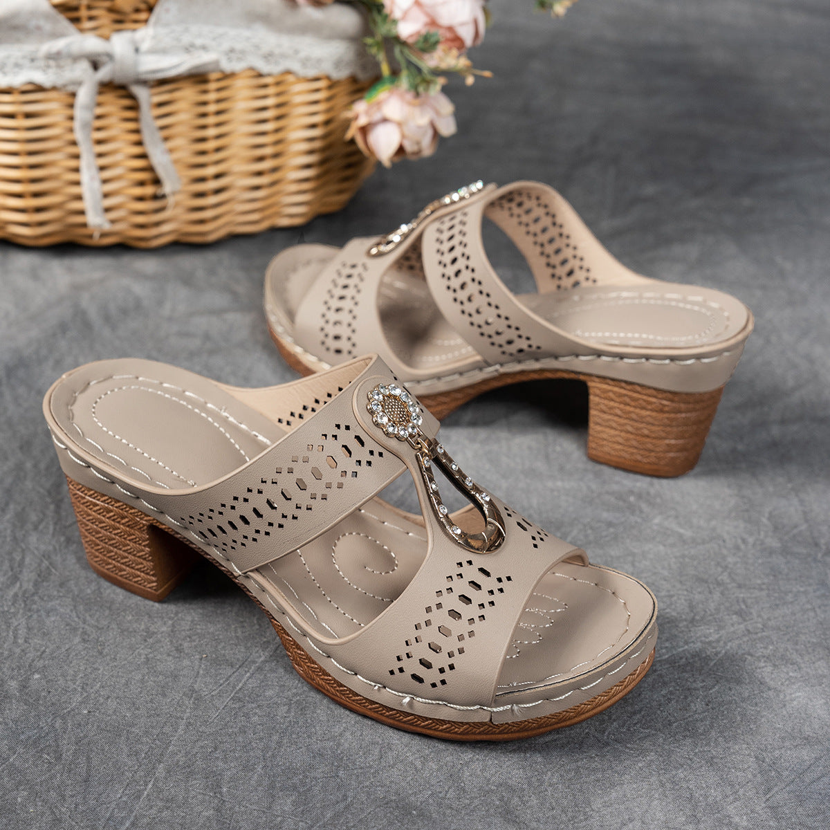 Isabella | Sandales Orthopédiques Confortables à Talon Haut