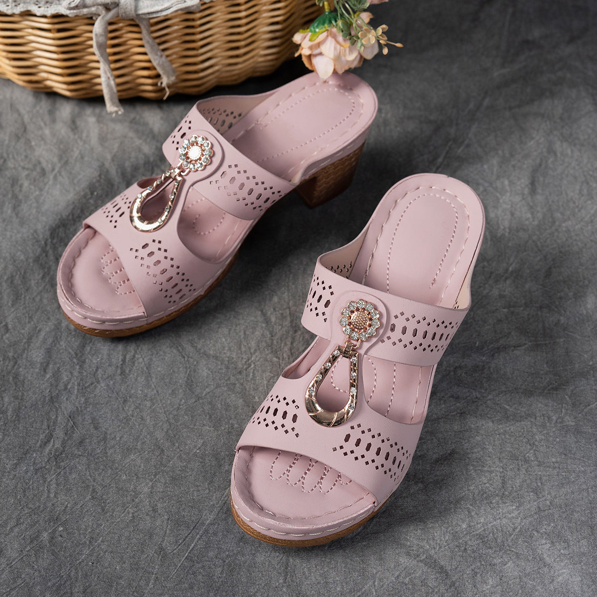 Isabella | Sandales Orthopédiques Confortables à Talon Haut