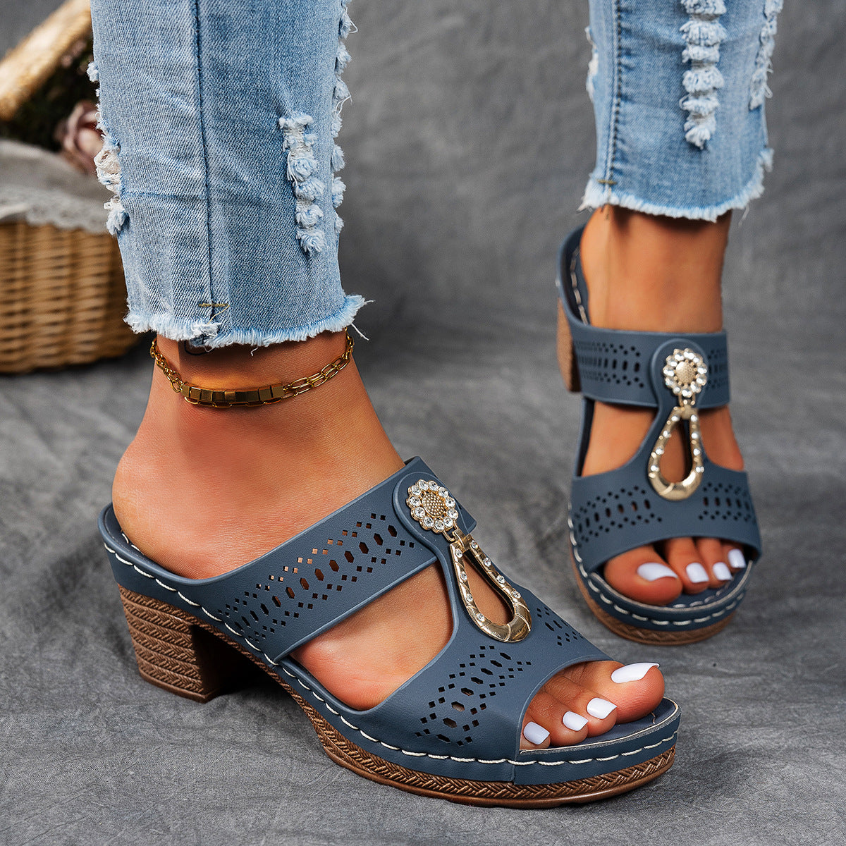 Isabella | Sandales Orthopédiques Confortables à Talon Haut