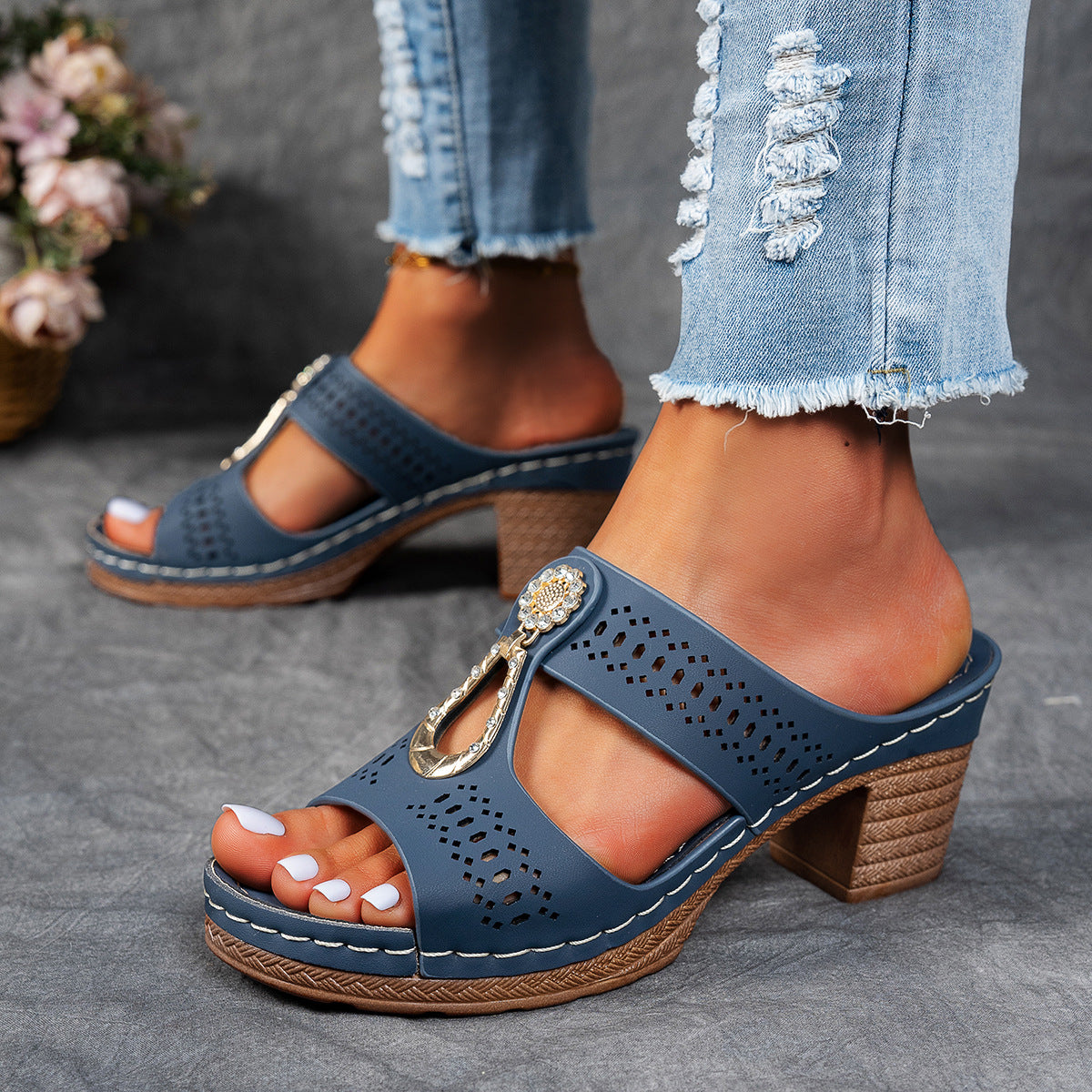 Isabella | Sandales Orthopédiques Confortables à Talon Haut