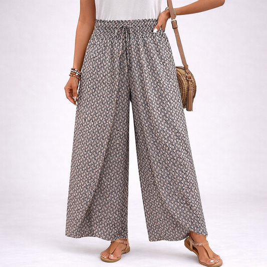 LUNARA - PANTALONES DE PIERNA ANCHA PARA MUJER