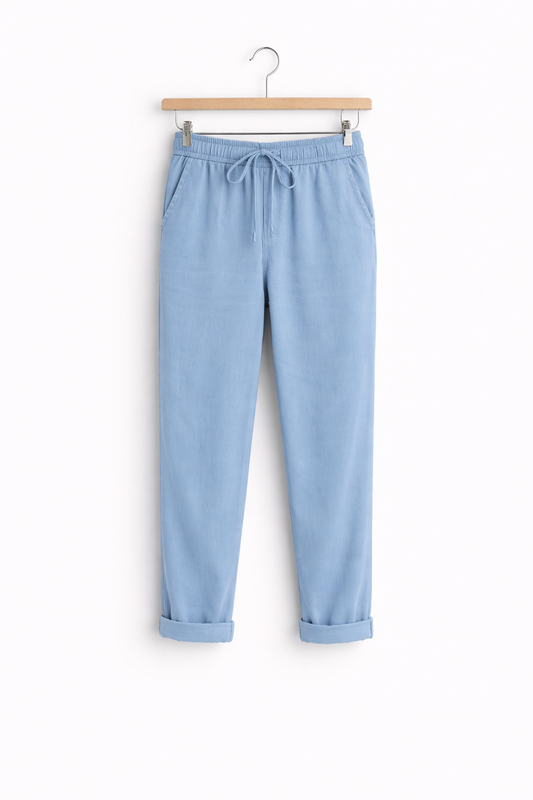 Anne | Pantalon Extensible en Lin Respirant de Première Qualité