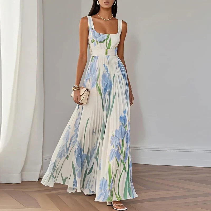 Oriah | Robe Longue Trapèze à Fleurs