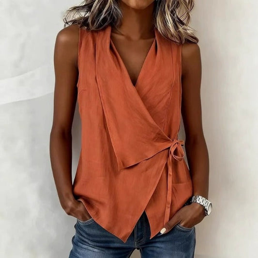 Loretta | Ärmellose Bluse