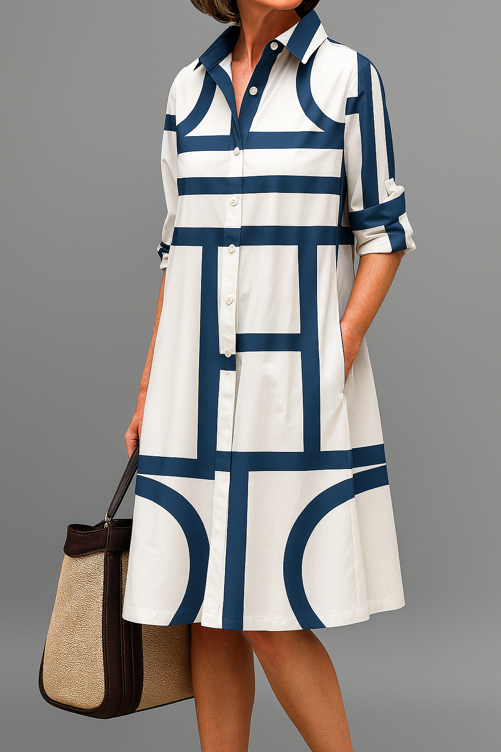 Sienne | Robe Midi Élégante et Stylée
