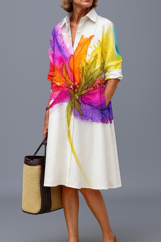 Lydia | Robe Midi Élégante et Stylée