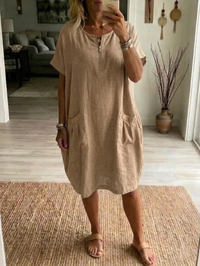 Teresa | Robe à Fermeture Éclair