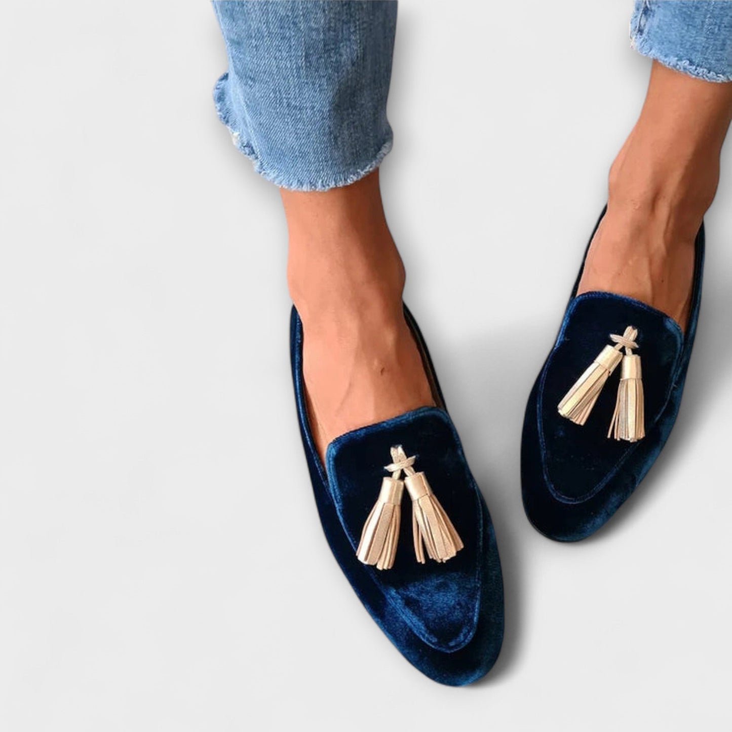 Quinnlyn | Mocassini Vintage avec Frange