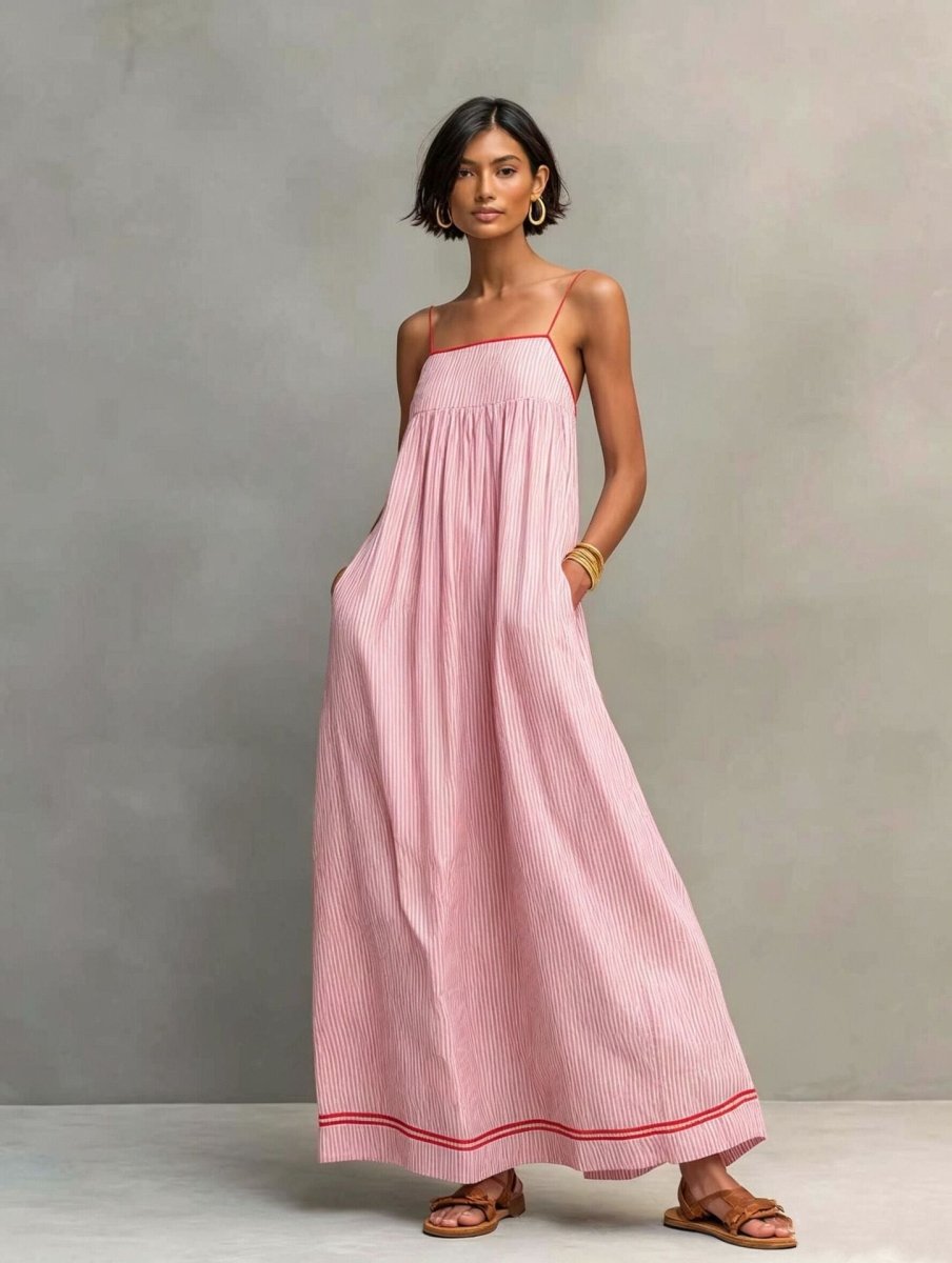 Livia | Robe Longue Élégante Sans Manches