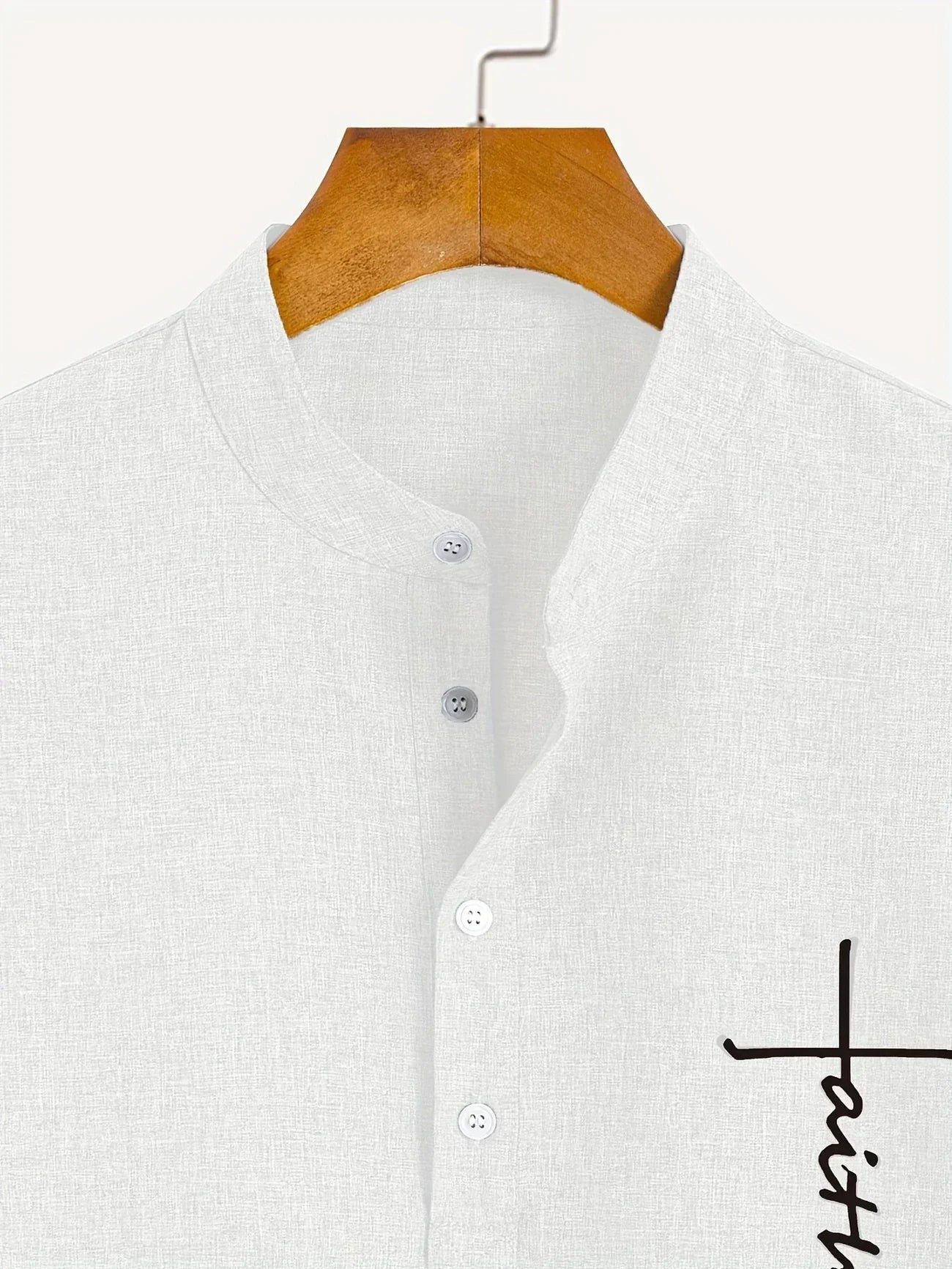 Leblanc | Chemise Élégante à Manches Courtes et Col Montant