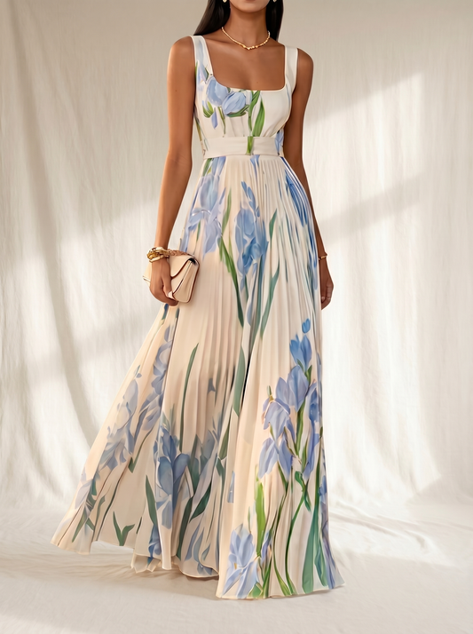 Oriah | Robe Longue Trapèze à Fleurs