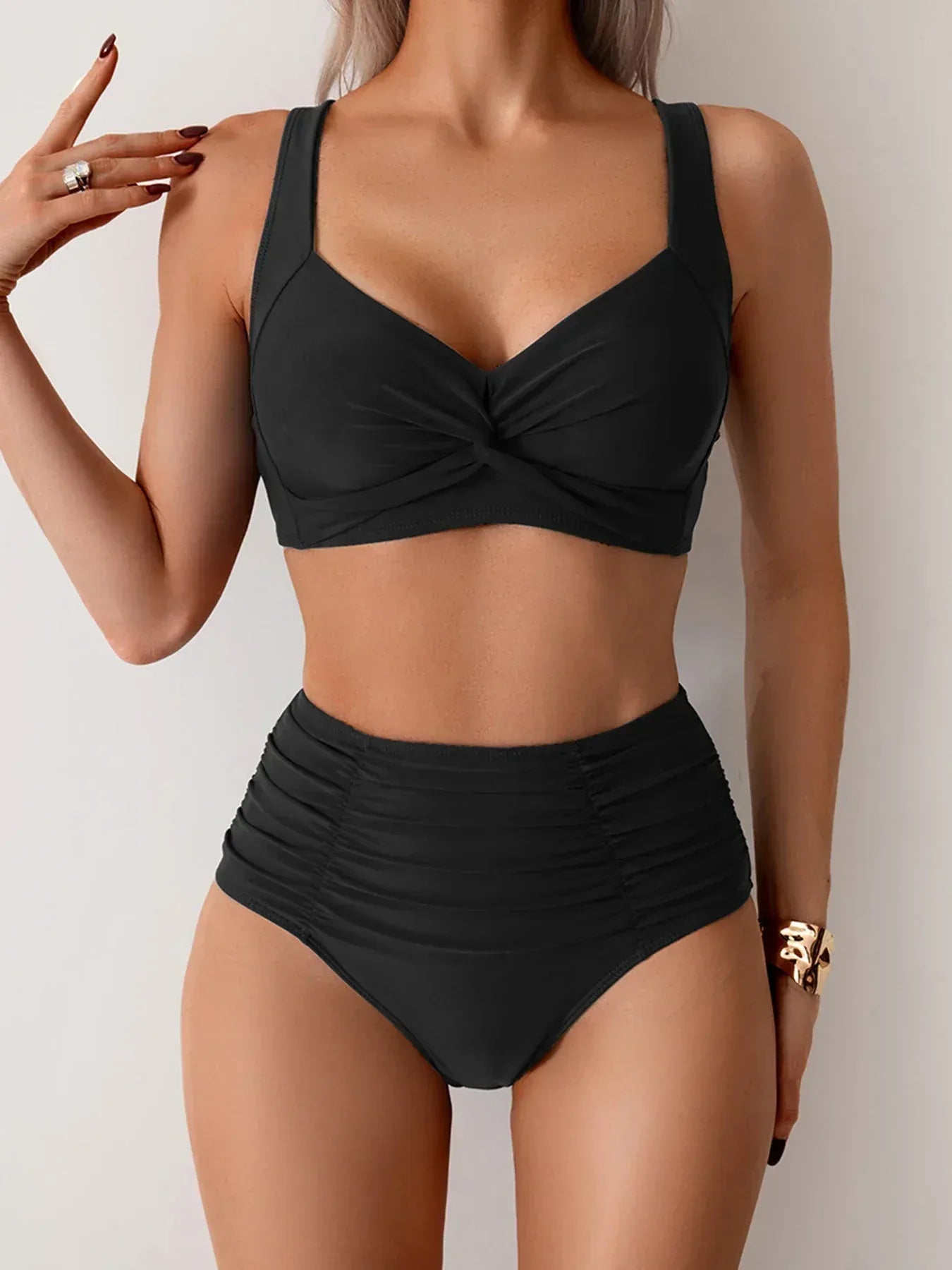 Sienne | Bikini gainant taille haute