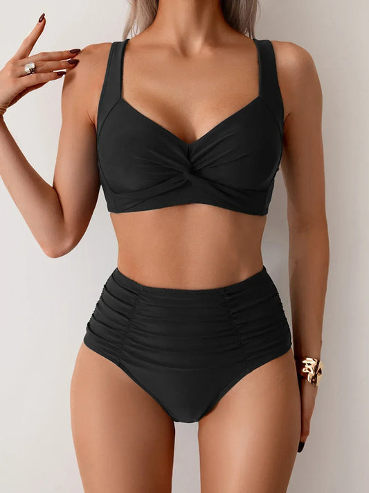Sienne | Bikini gainant taille haute