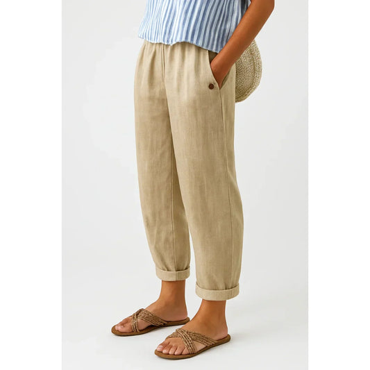 Edith | Comodidad atemporal en una ligera mezcla de lino y algodón.