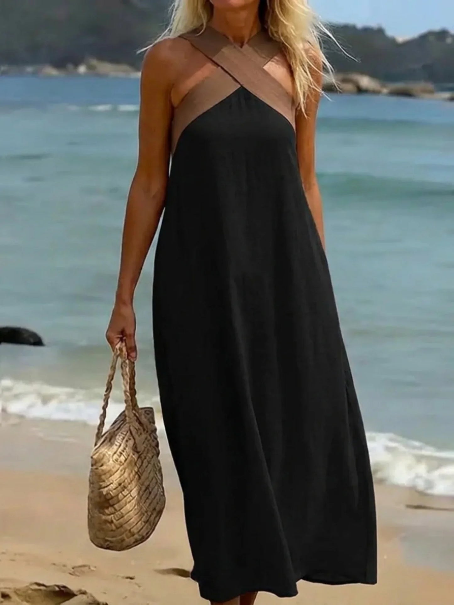 DAUPHIN | ROBE À DÉCOLLETÉ CROISÉ
