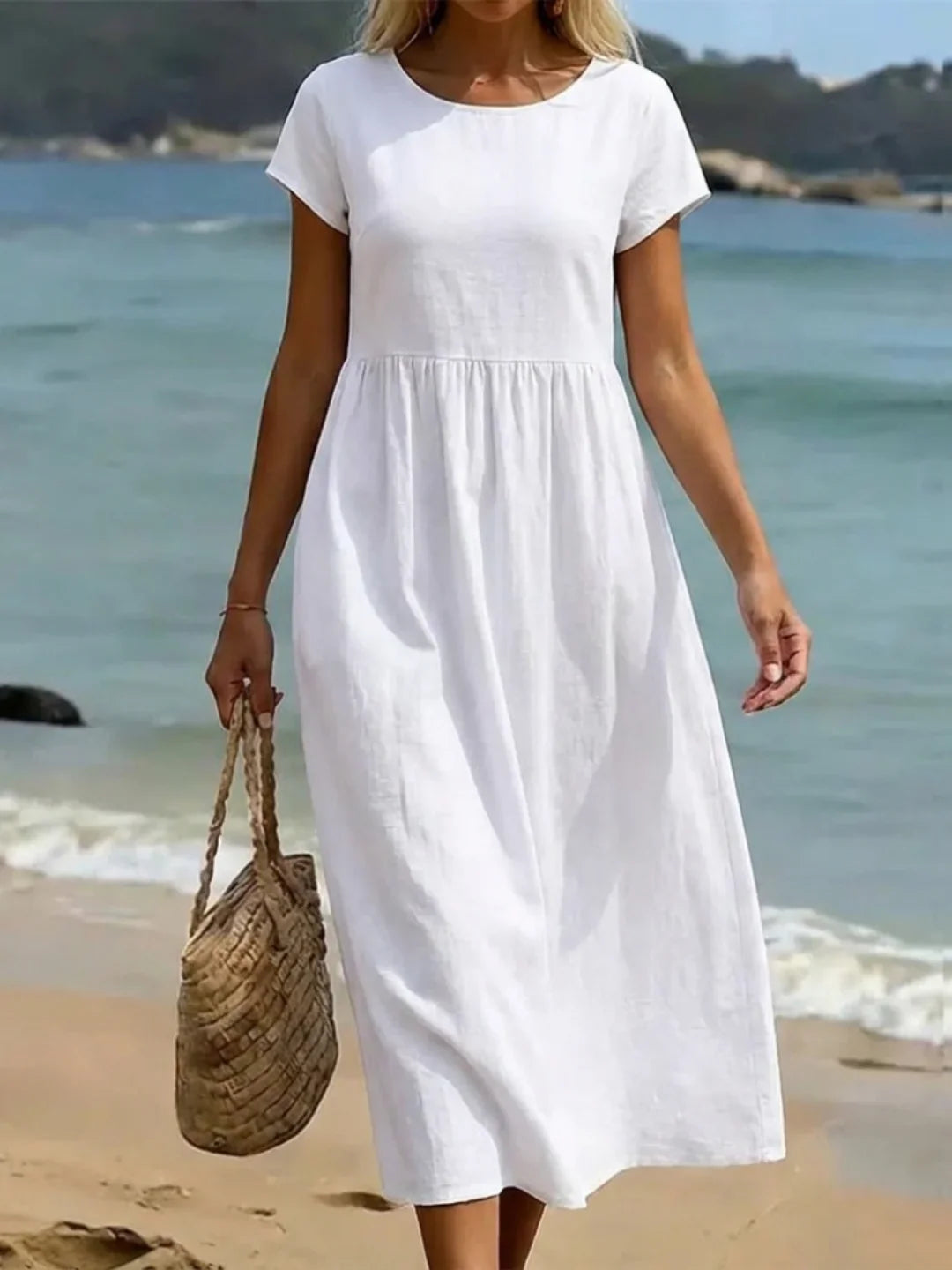 Gabriela™ | Robe Midi Fluide à l'Élégance Intemporelle