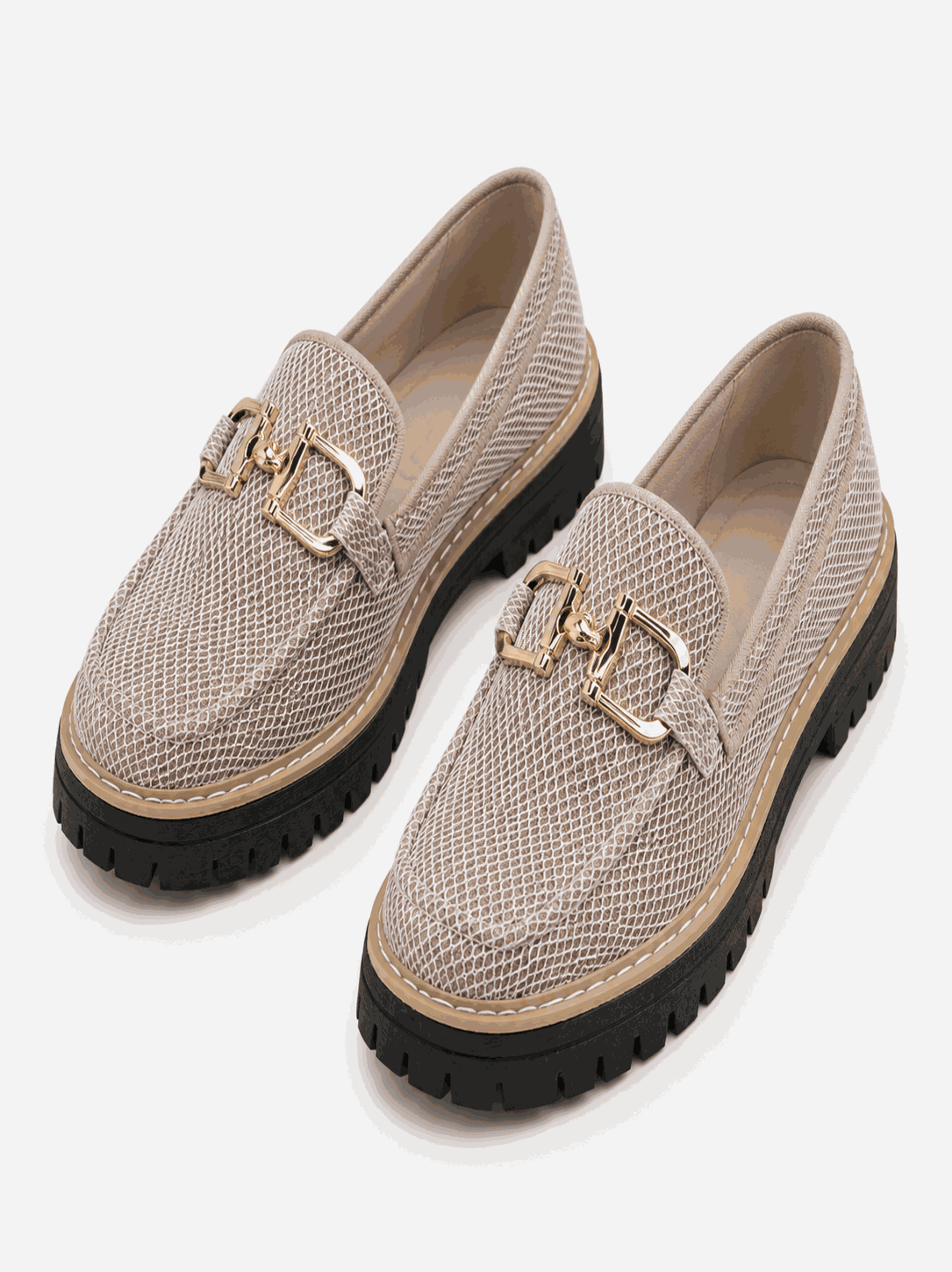 Romina - Mocassins en Maille Respirante Avec Semelles Épaisses